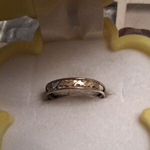 Elegant Silver and Gold Women's Ring